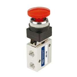 Plat Round Hand Operated Air Directional Control Valves Stop Type Mechanical Air Valve