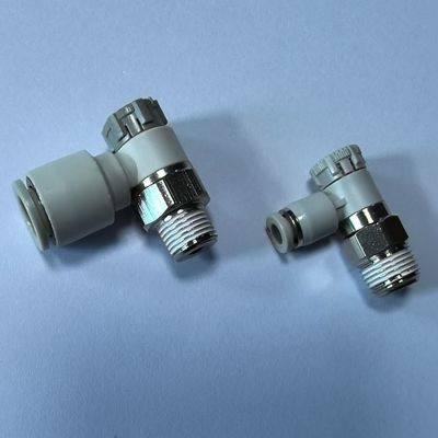 Blauwe pneumatische buisbevestigingen Maximale druk 100 PSI Kleur blauw Maximale druk 10,20 kgf/cm2